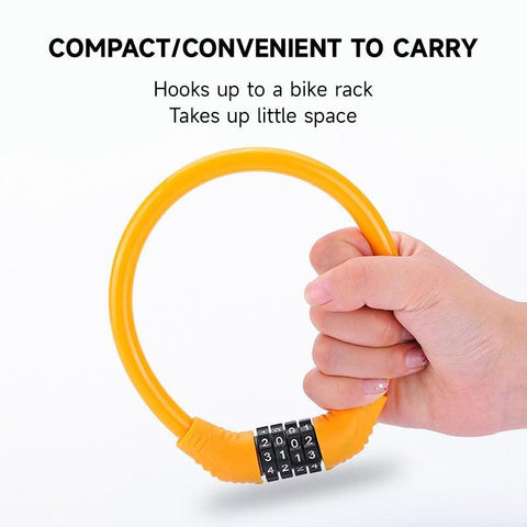 MTB Bike Password Lock Anti Theft Bike Steel Cable Lock for Chain Wire Lock for Bike Parts