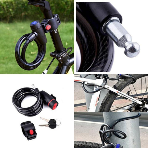 Anti-Theft Bicycle Lock Universal Bike Security Lock Motorcycle Vehicle Cable Locks Bike Parts