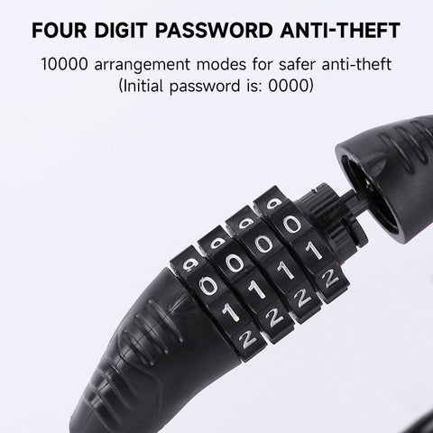 MTB Bike Password Lock Anti Theft Bike Steel Cable Lock for Chain Wire Lock for Bike Parts